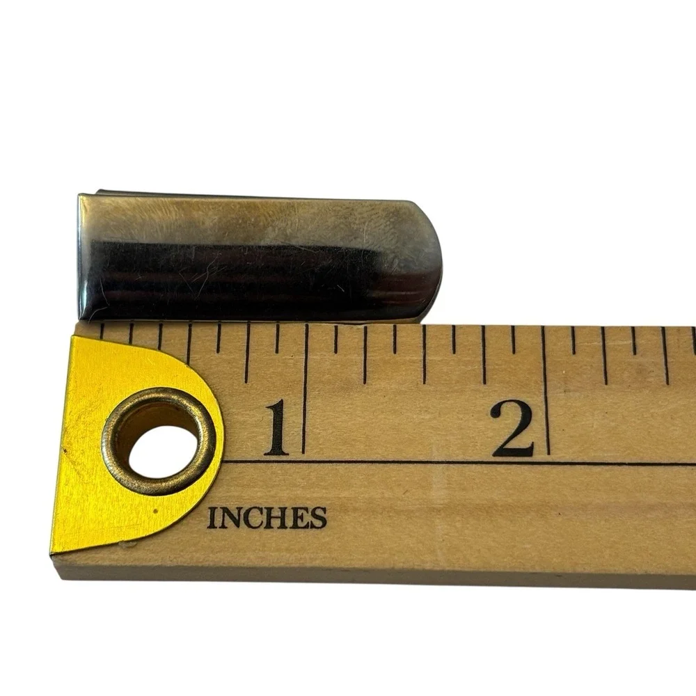 Match Book Holder Pin Lapel Brooch Silver‎ Tone Metal Vintage Retro Fob Carrier
